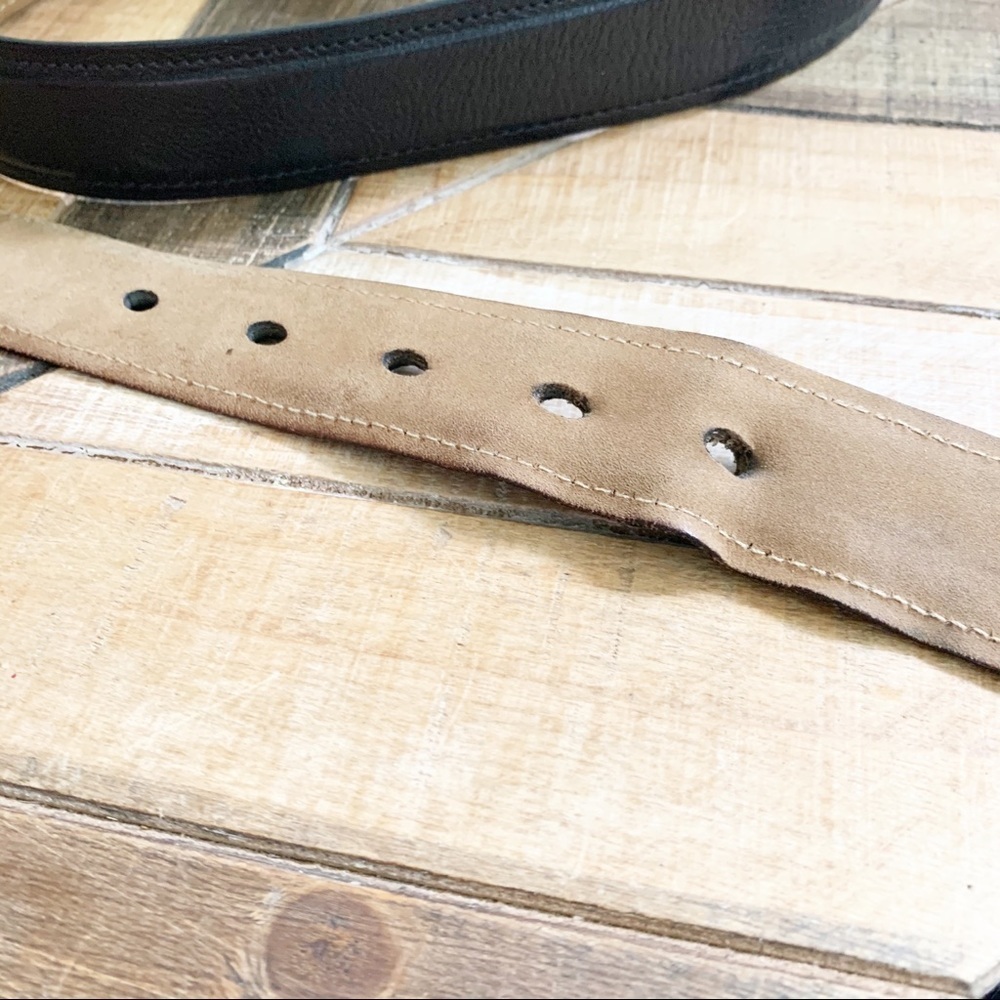 Prada Mens Black Leather Belt - Picture 4 of 7